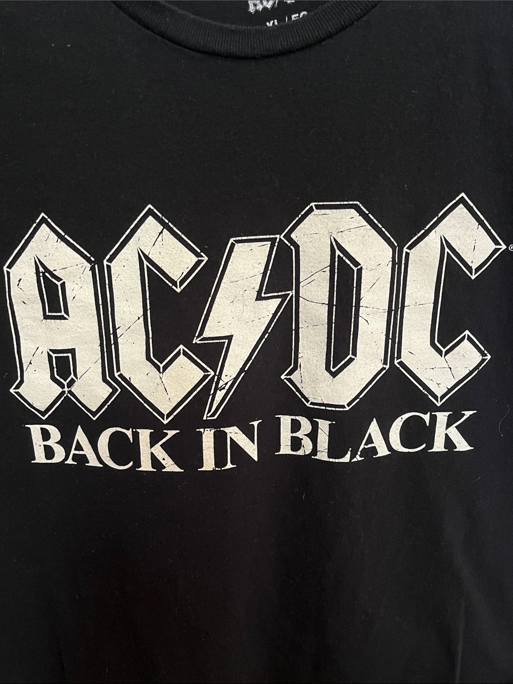 AC/DC Black Short Sleeve‎ 'Back In Black' Graphic Tee